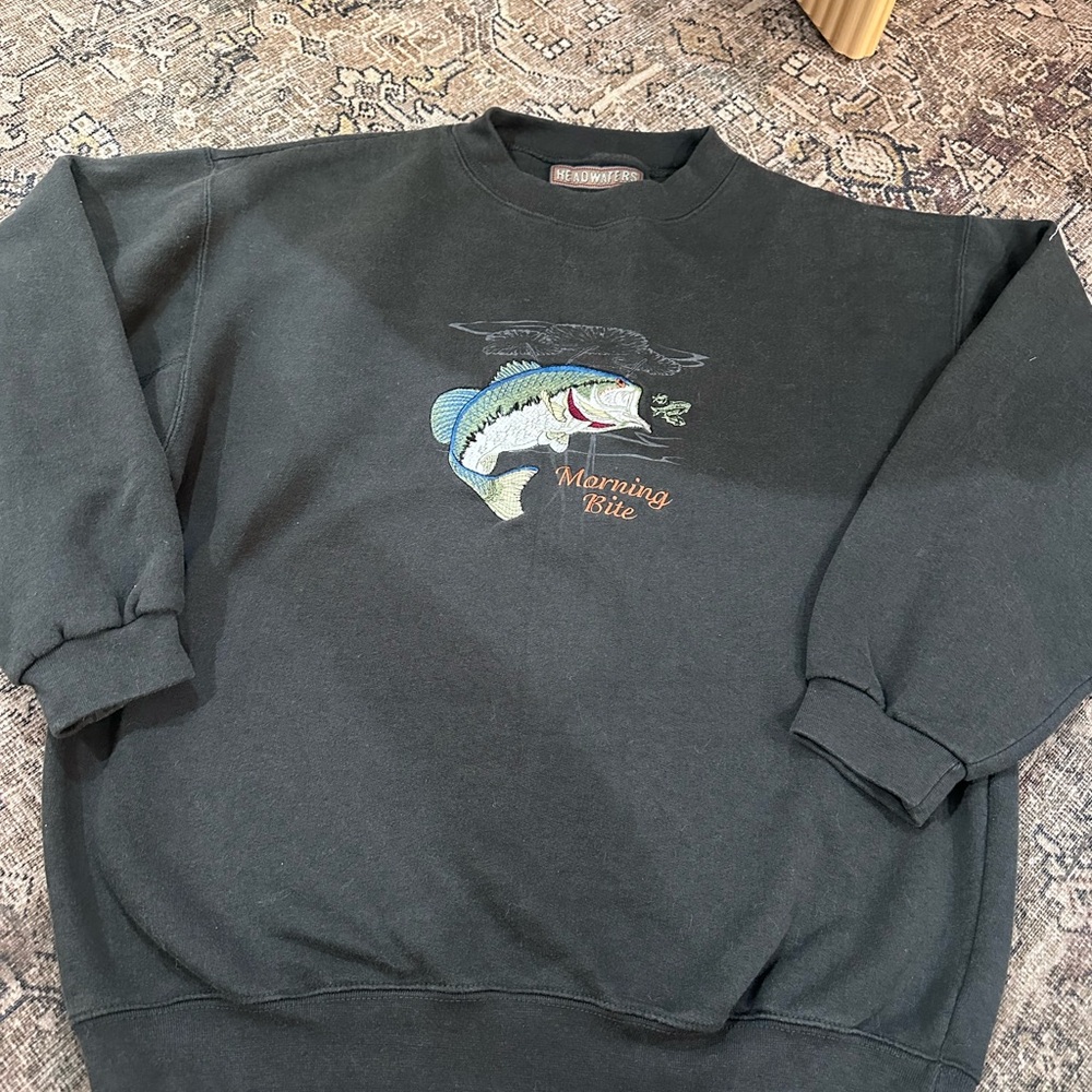 Headwaters vintage fishing crewneck